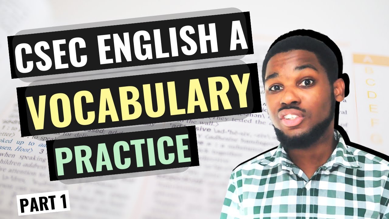 CSEC English A: Advanced Vocabulary Test - YouTube