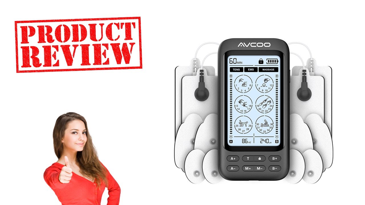 AVCOO 36 Modes Dual Channel TENS & EMS Device - Unboxing & Review 