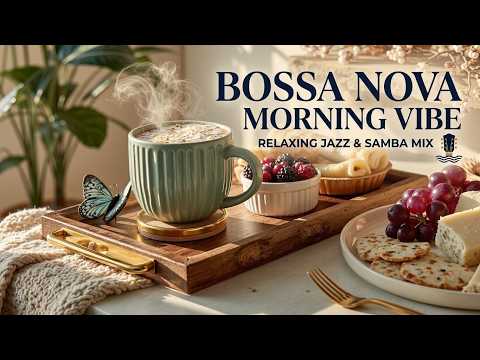 Morning Bossa Nova Jazz & Coffee Shop Vibes ~ Cozy Cafe Music for Relaxation