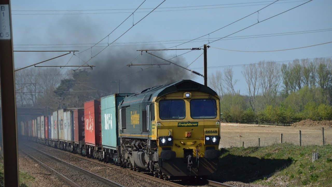 Freight Diverts at Baylham Crossing on the GEML 20/04/2019