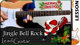 How to play JINGLE BELL ROCK 🎸🎄🎅 [Intro, Solo] - Bobby Helms / GUITAR Lesson 🎸 / GuiTabs #014 B chords