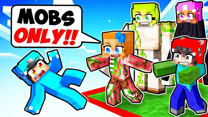 Locked on ONE CHUNK But We're MOBS With CRAZY FAN GIRL!