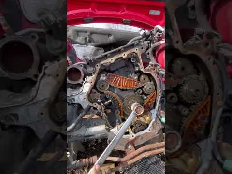 2.0t Audi VW timing balance shaft chain before removing / installing links