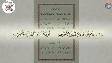 متن تحفة الاطفال والغلمان في تجويد القران بصوت المقرئ عبد العزيز الورغمي