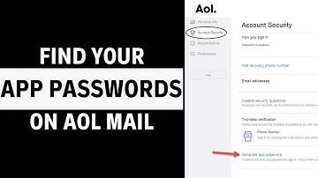 How to Find App Password on AOL Mail (QUICK & EASY)
