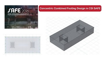 Combined Footing Design in SAFE I Concentric Combined Footing Design