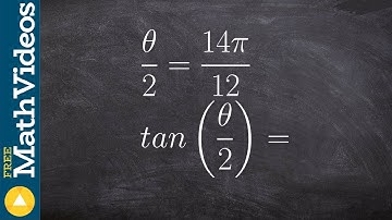 Learn to evaluate the half angle for tangent on the unit circle