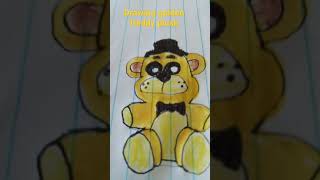 drawing golden Freddy plush