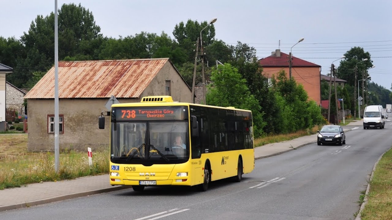 MAN NL323 Lion's City #1208 - PKM Świerklaniec (Przejazd, M23) ♪ Wentylator ♪ [-]