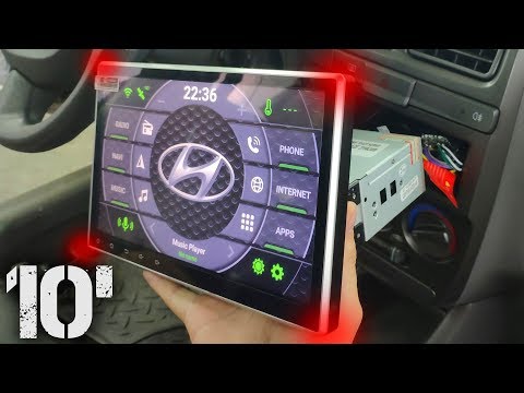 АВТОЗВУК БОМБА! 10,2 дюйма 1DIN ANDROID 9.0 Idoing ht-ty-116 ТЕСТ в HYUNDAI ACCENT