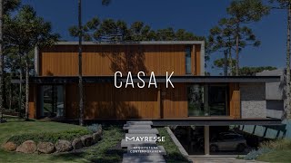 Casa K: concreto aparente, estrutura metálica, pedra e madeira natural no Aspen Mountain em Gramado!