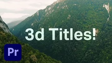 3D Title Sequence | Video Motion Graphics Challenge | Adobe Creative Cloud