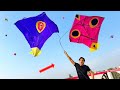 7 Feet Kite Vs Eye Kite Flying Challenge | Big Kite Make At Home