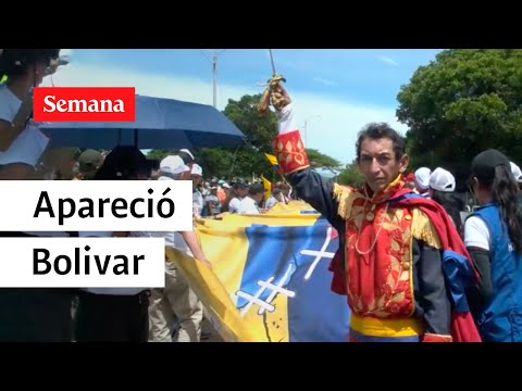 Apareció “Simón Bolívar” con todo y espada en la frontera con Venezuela | Videos Semana