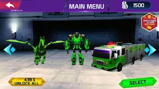 robot biến hình lính cứu hỏa | Firefighter Truck Robot Flying Horse | game wfk screenshot 4