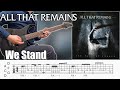We Stand / All That Remains (screen TAB | Guitar lesson | Dual guitar)