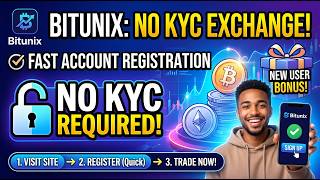 Bitunix NO KYC Exchange Registration With New User Bonus How To Create Account On Bitunix Exchange