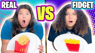 Real Food vs Pop It Food!!!