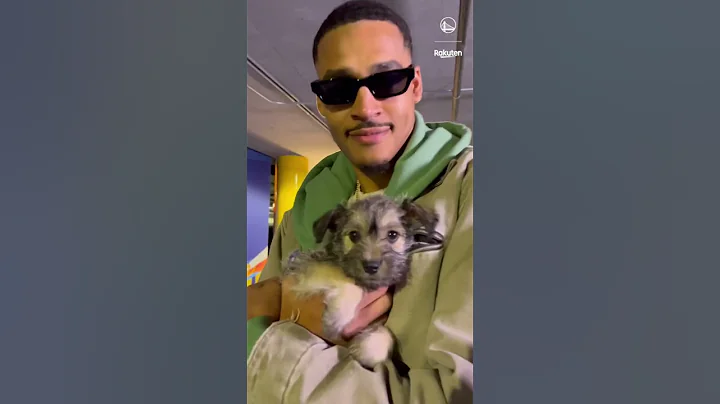Jordan Poole Has Best Arrival Surprise EVER 🐶 | #shorts