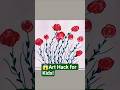 🤩 Amazing Flower Art #art #kidschallenge #flowerart #easy #drawing #ytshorts #craft #kidslearning