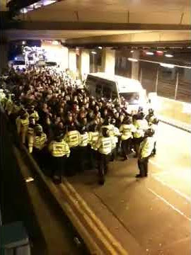 Birmingham V West Ham 12/12/2009 - football hooligans and violence