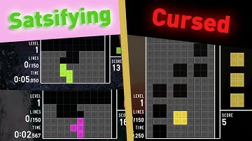 Tetris Spins From Satisfying to Cursed