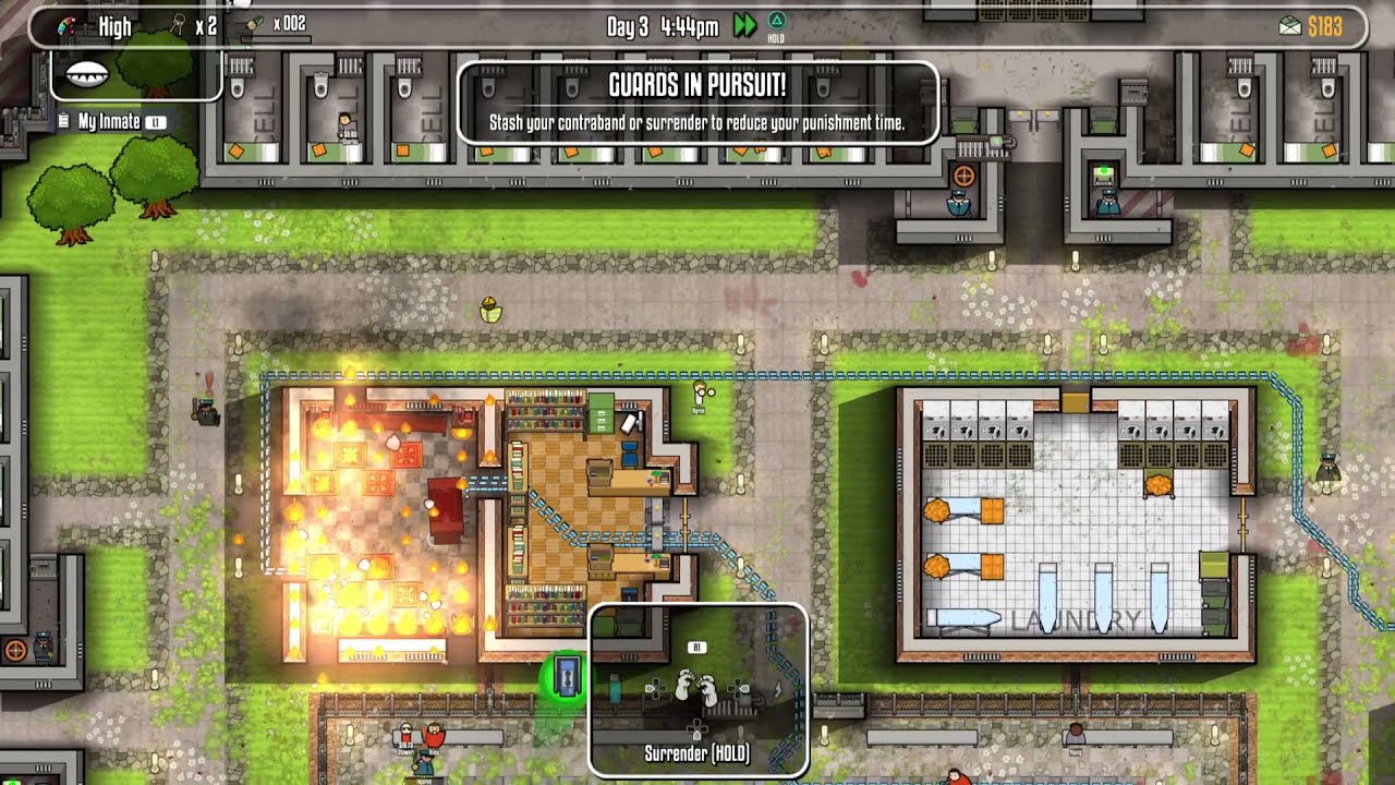 Prison Architect guards in pursuit music