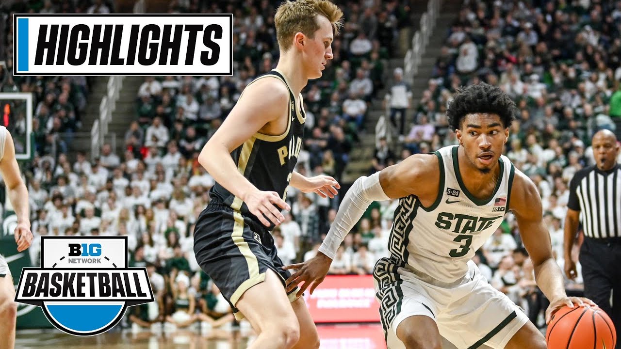 Purdue at Michigan State Highlights Big Ten Men's Basketball Jan