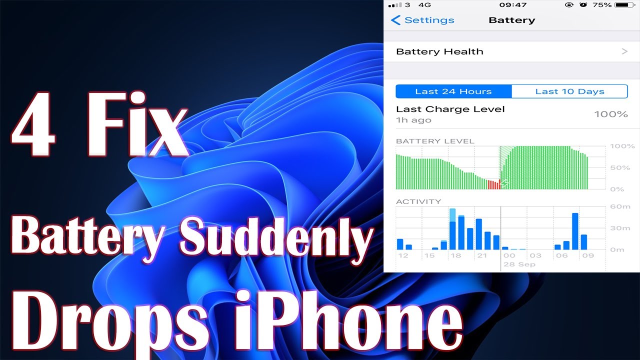 iPhone Battery Suddenly Drops 4 Fix How To YouTube