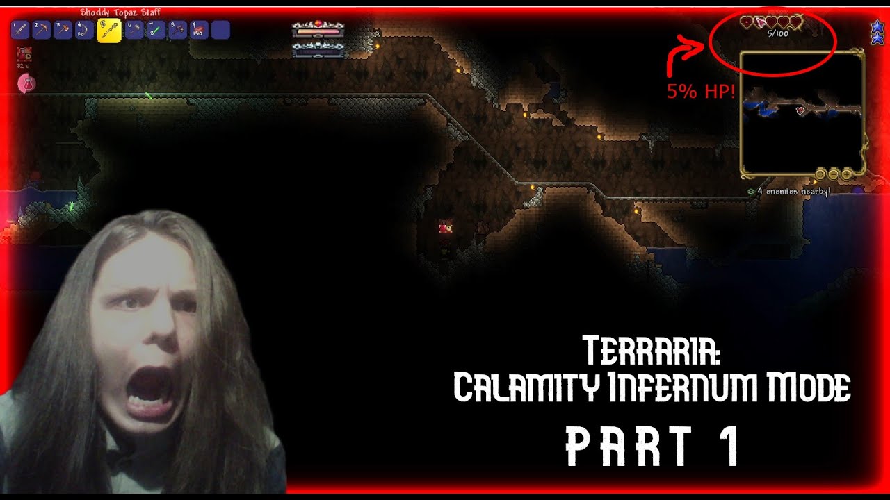 Let's Play Terraria: Calamity Infernum Mode | Part 1 | How am I still ...