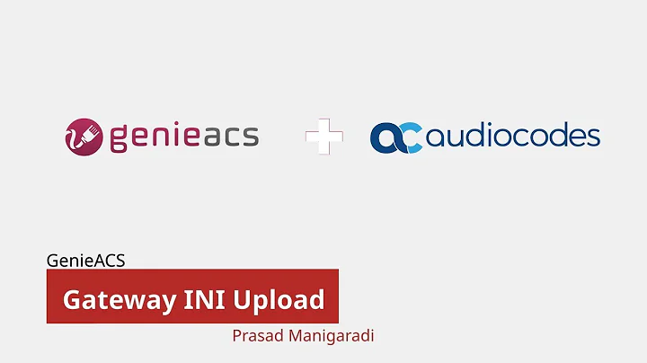 Configuring AudioCodes MP118 through GenieACS