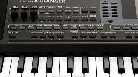 KORG MICRO ARRANGER - SAMPLING INSTALASI