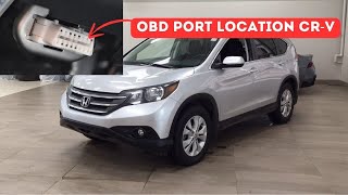 2012-2016 Honda CR-V OBD2 port location