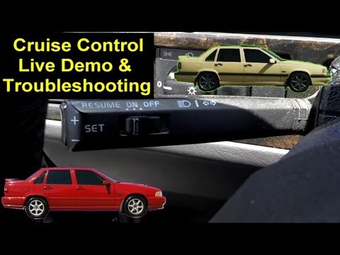 How to operate the cruise control and troubleshoot problems. Volvo 850, S70, V70 etc. - VOTD