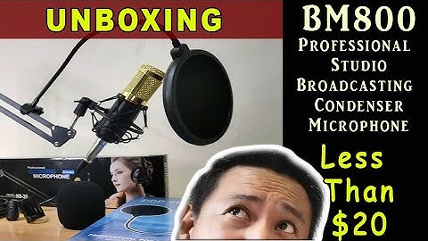UNBOXING | BM800 Professional Studio Condenser Microphone | SET UP
