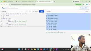 Traversing On List And Find Odd And Even From The List In Python In Hindi