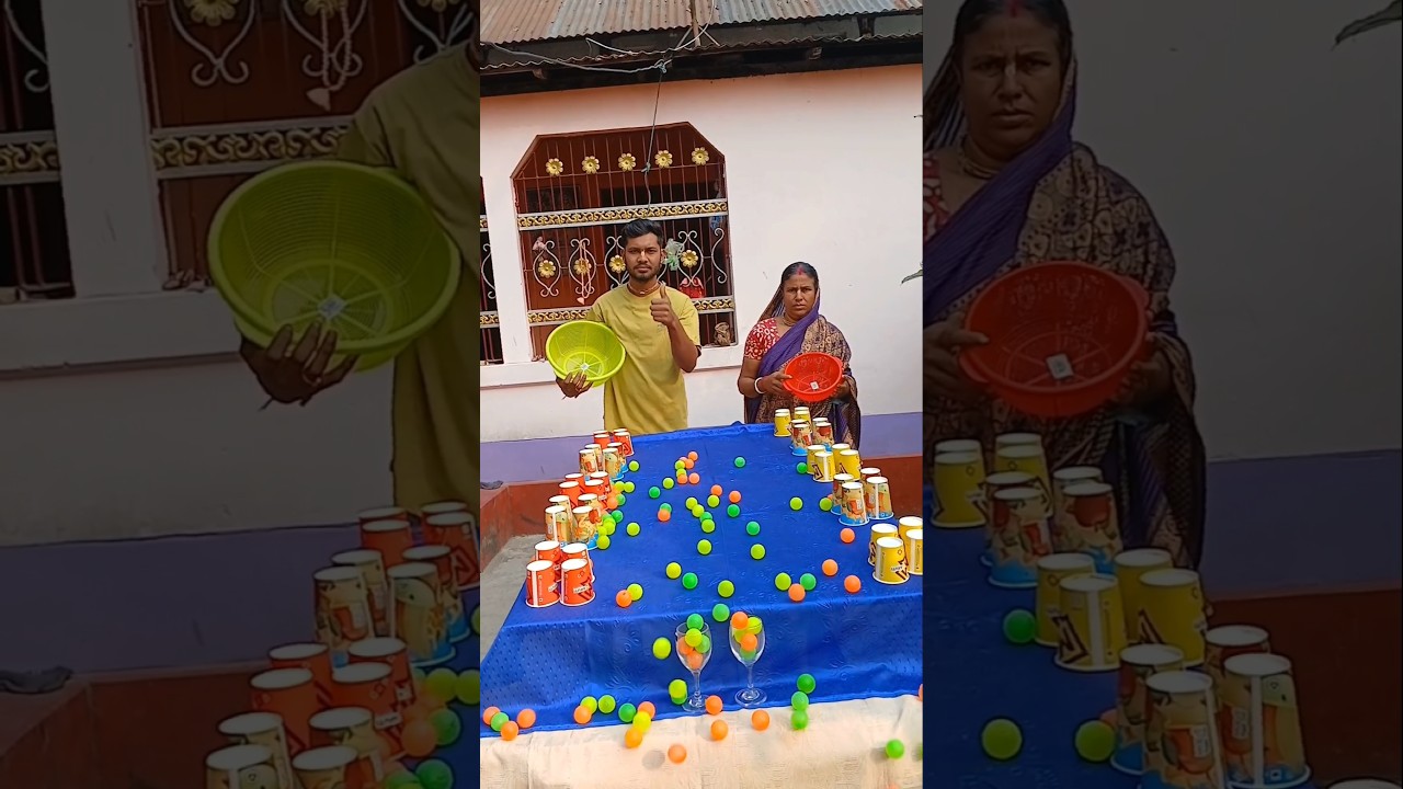 Amazing malti colour ball role funny family challenge ✅️ 