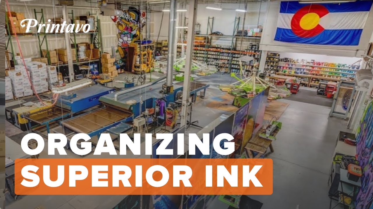 Superior Ink Ramsa How Superior Ink Manages Their 15,000 Sq. Ft. Screen Print Shop - YouTube