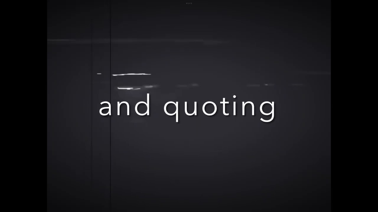 Quoting Quoting Curt Cobain: official music/lyric video by Seth David Branitz