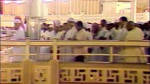 تلاوة عذبة للشيخ عبدالباري الثبيتي وفقه الله من سورة الصافات من تراويح عام ١٤١١هـ من المسجد الحرام
