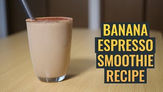 The Most Delicious Banana Espresso Smoothie | No Music, Peaceful Coffee