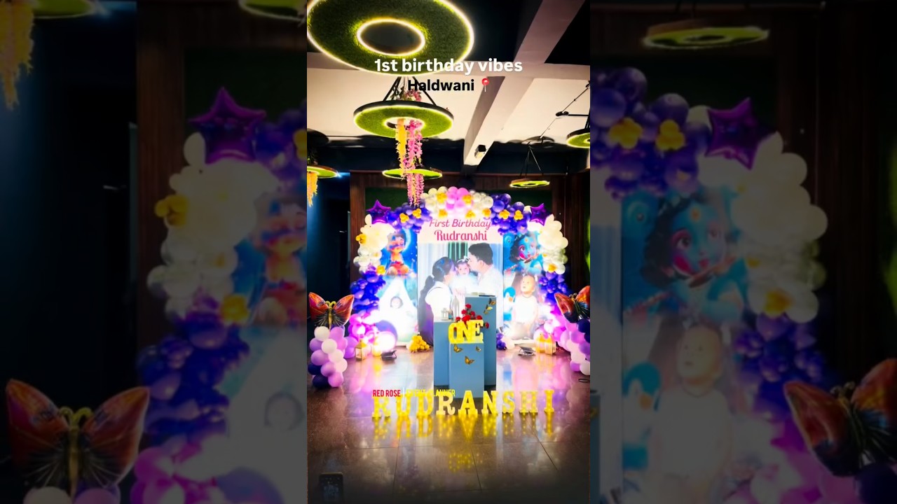 first birthday decor by red rose event planner contact number 8791820143 