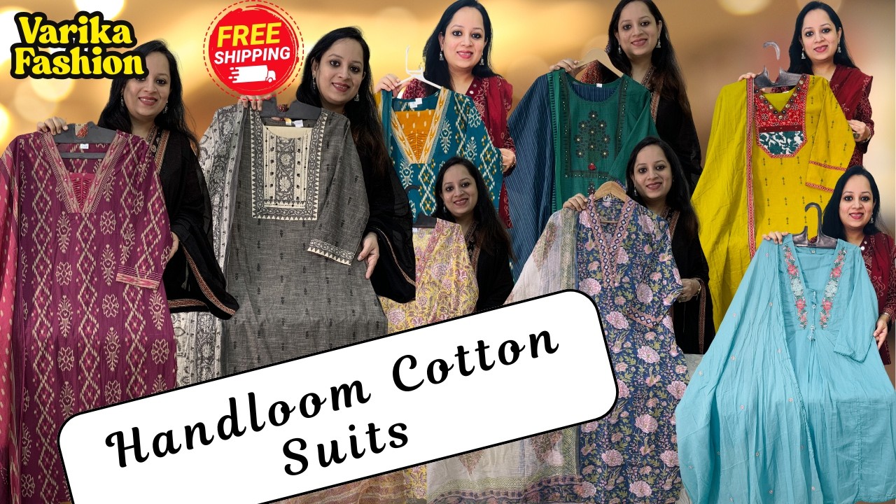 Pure Cotton suits for daily wear pure cotton suits in premium quality cotton suits designer wear