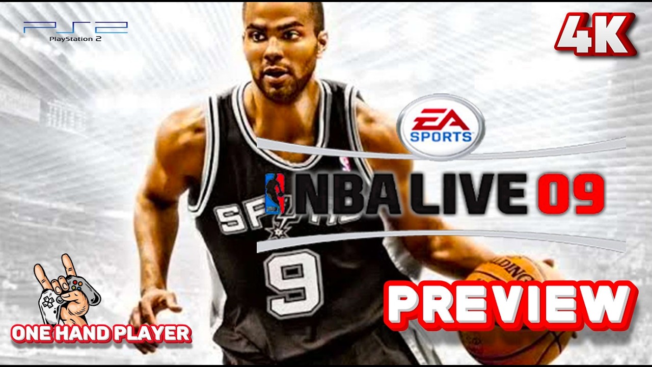 NBA Live 09 Gameplay PS2 (4K 60FPS) First 25 Minutes Preview One
