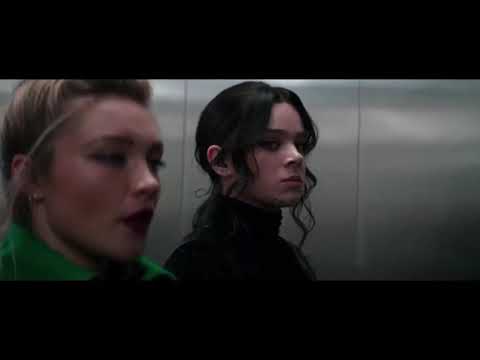 Kate Bishop vs Yelena Belova in Elevator Hawkeye ep 6