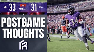 Ravens LOSE to the Browns: My Postgame Thoughts