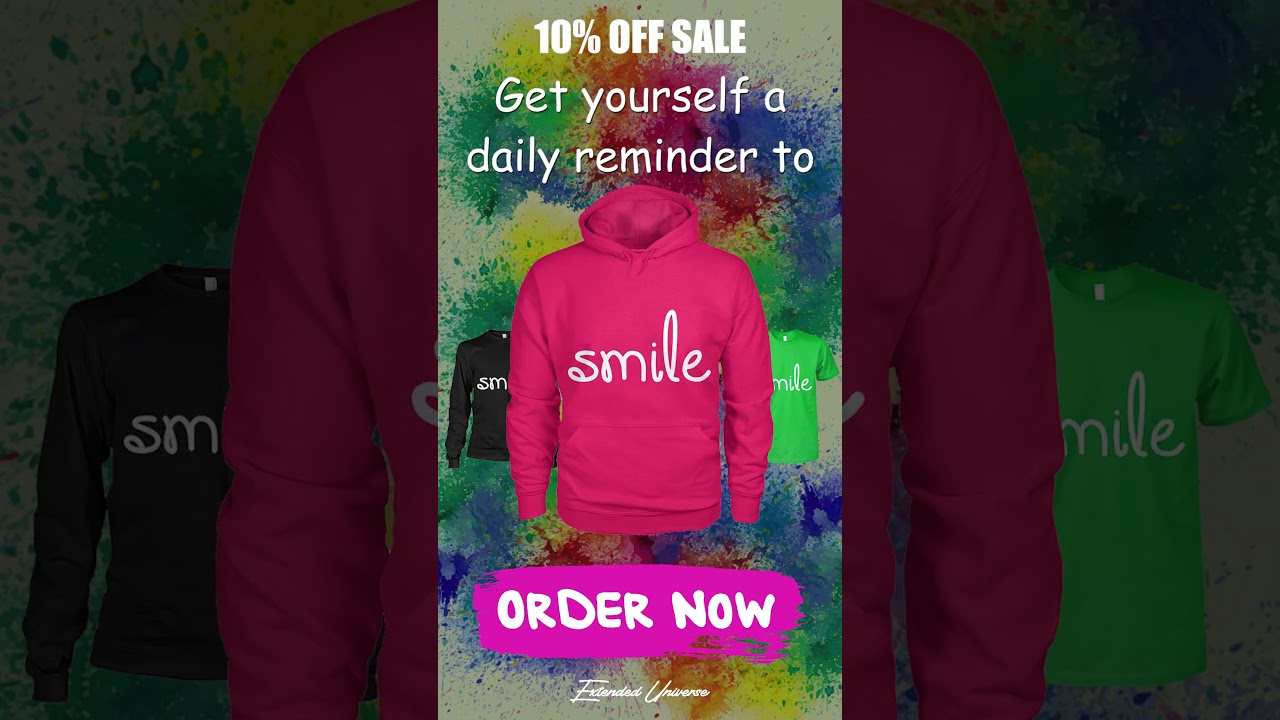 Smile T-Shirt Design Instagram Story