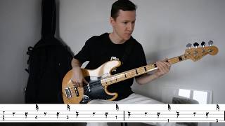 BassTabs | Funk bass | Peter O'Mara - Da fonk | Синкопы на бас-гитаре в стиле фанк