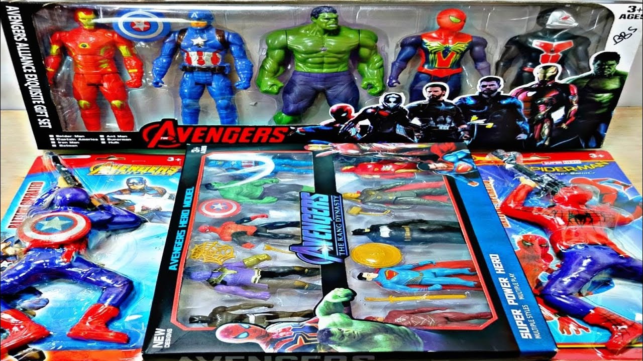 AVENGERS TOYS/Action Figures/Unboxing/Cheap Price/Ironman,Hulk,Thor, Spiderman/Toys.