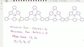 Puzzles : - ( Magic triangles; 3rd order ) - 6.